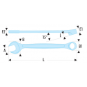 Clé mixte en pouce Taille 1/4 FACOM FACOM440-1-4 - FA21397 