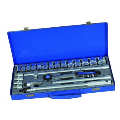 24 pièces douilles 1/2"/coffr. *dt* - Sodise | 10756