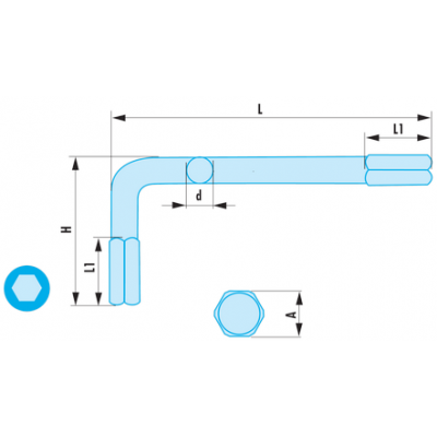 FACOM 82H.3,5 Clé Mâle Courte 3,5 Mm - Outil De Précision En Acier Au Silicium Phosphaté