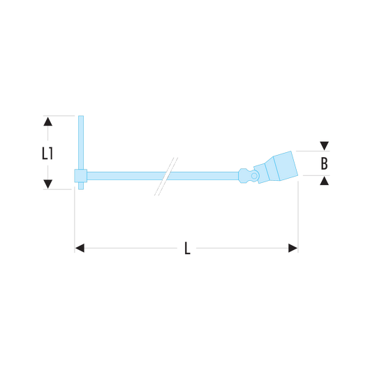 FACOM 98B.10 Clé Avec Poignée Coulissante En T 10 Mm - Outil Professionnel