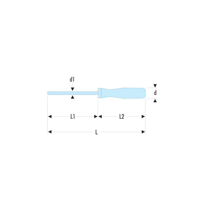 AP.1X75 Facom AP - Tournevis ISORYL pour vis cruciformes Phillips®