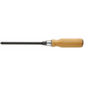 ATHH.D1 Facom ATHH.D - Tournevis manche bois pour vis cruciformes Pozidriv® - lame avec 6 pans