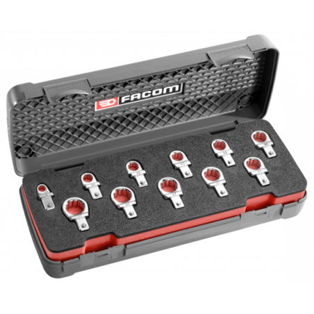 12.J11 Facom Coffret d'embouts 9 x12 mm polygonaux métriques