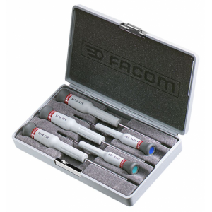 Facom - Coffret de 5 tournevis Micro-tech FACOM - AEF.J1PB - Coffrets  outils - Rue du Commerce