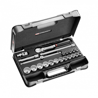 SL.161-2P12U Facom Coffret douilles 1/2" 12 pans en pouces - 22 pièces - SL.161-2P12U