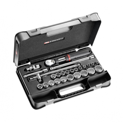 Coffret douilles 1/2" 12 pans métriques - 26 pièces Facom | SXL.161-4P12