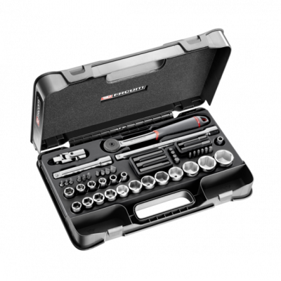 S.851 Facom Coffret douilles 1/2" 6 pans métriques - 48 piéces - S.851