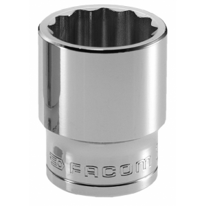 S.18 Facom S - Douilles 1/2" 12 pans métriques