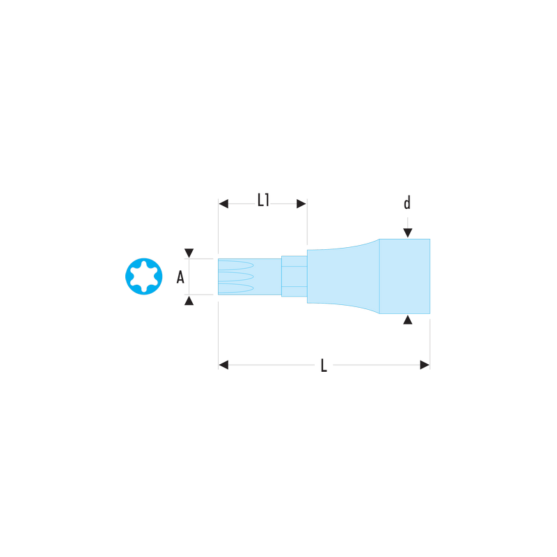 SXM.60 Facom SXM - Douilles tournevis 1/2" pour vis Torx®