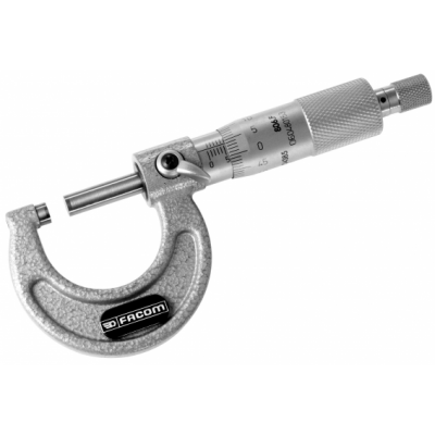 Micromètre Palmer 0-25mm – Précision Au 1/100ème, Avec Clé De Réglage, Pour Mécanique Et Industrie