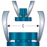 U.301 Facom U.301 - Extracteurs auto-serrants pour prise extérieure griffes fines