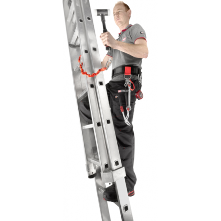 LAN1.2 Facom Longe 1,2 m - Double mousquetons 80 mm en inox à vis - SLS