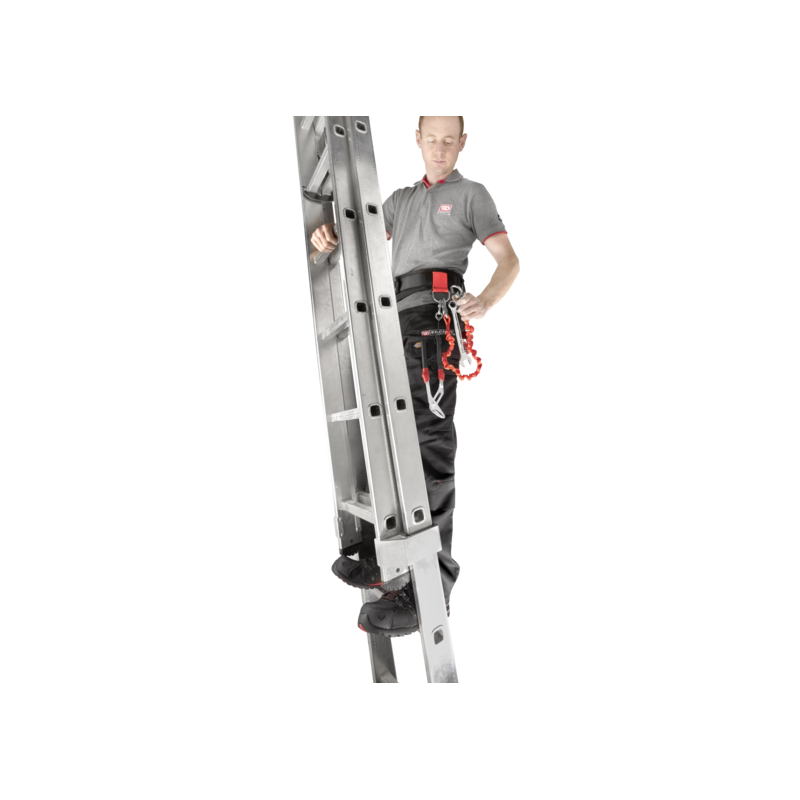 LAN1.2 Facom Longe 1,2 m - Double mousquetons 80 mm en inox à vis - SLS