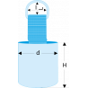 SLS.G13 Facom SLS.G - Gaines thermo rétractables avec anneau métal en forme de "D" - SLS