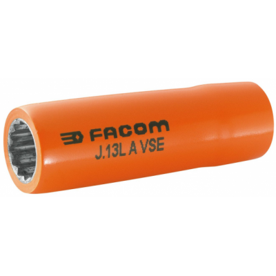 J.16LAVSE Facom J.LAVSE - Douilles 3/8" 12 pans longues isolées 1000 Volts série VSE
