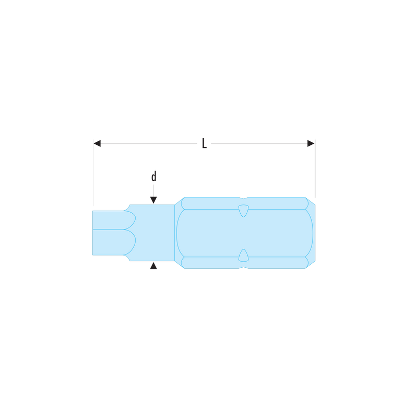 EH.104 Facom EH.1 - Embouts standards série 1 pour vis 6 pans creux métriques