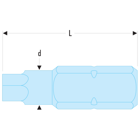 EH.104 Facom EH.1 - Embouts standards série 1 pour vis 6 pans creux métriques
