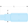 EH.104 Facom EH.1 - Embouts standards série 1 pour vis 6 pans creux métriques