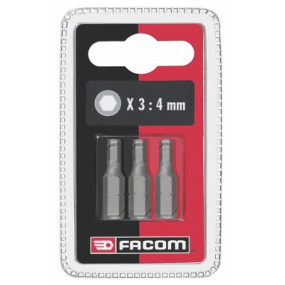 EH105.J3 Facom EH10 - Jeux de 3 embouts standards série 1 pour vis 6 pans creux métriques