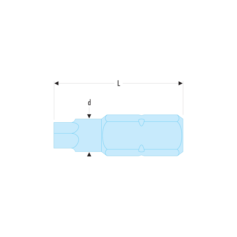 EH.101/4 Facom EH.1 - Embouts standards série 1 pour vis 6 pans creux en pouces