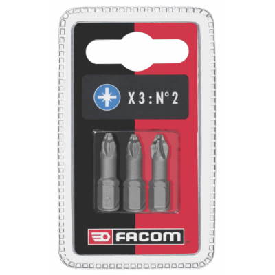 ED102T.J3 Facom ED10T - Jeux de 3 embouts High Perf' série 1 pour vis Pozidriv®