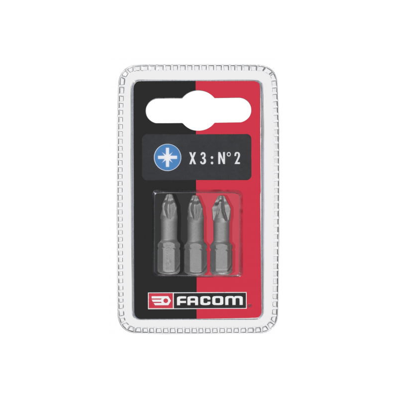ED102T.J3 Facom ED10T - Jeux de 3 embouts High Perf' série 1 pour vis Pozidriv®