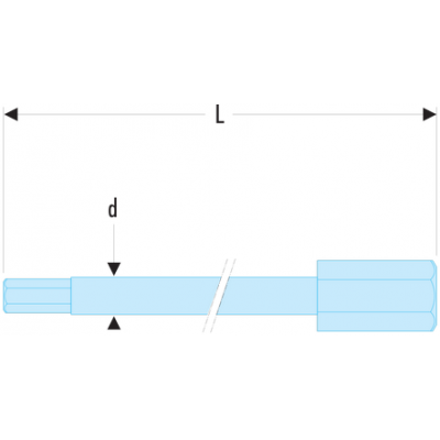 Embout Facom EH.210 5/16" 6 Pans 30 Mm - Pour Vissage Manuel, Entraînement 7,94 Mm, Qualité Professionnelle - 14