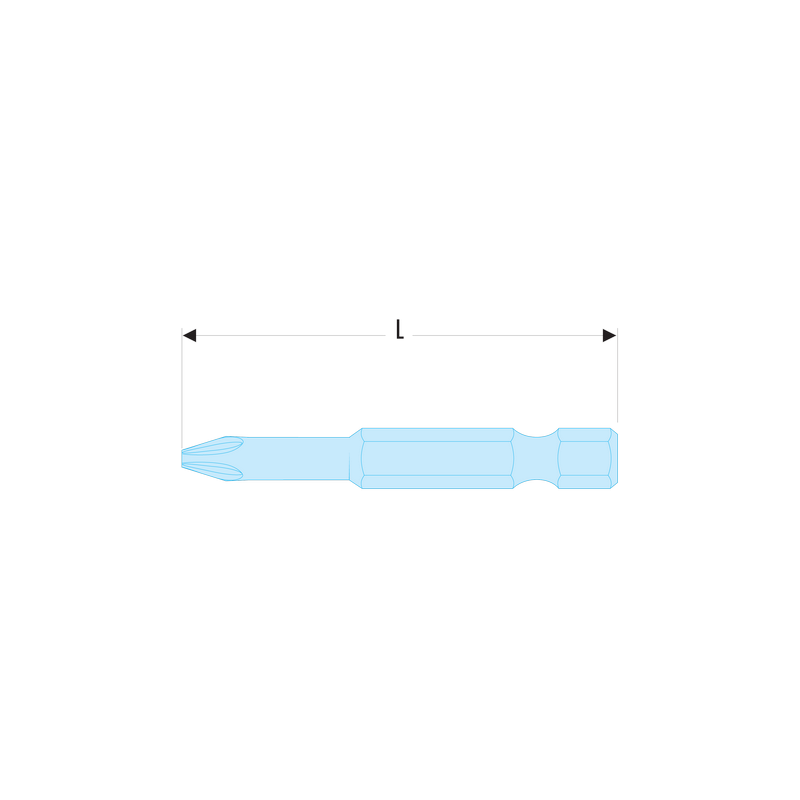 ED.693 Facom ED.6 - Embouts standards série 6 pour vis cruciformes Pozidriv®