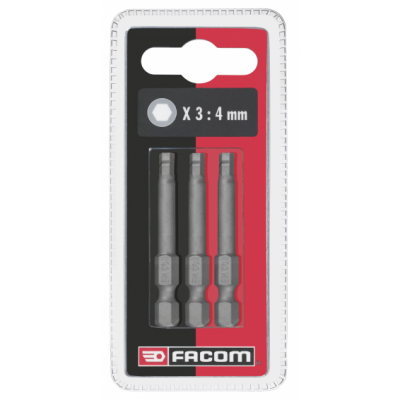 EH604.J3 Facom EH60 - Jeux de 3 embouts standards série 6 pour vis 6 pans creux