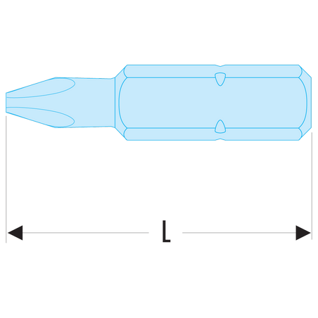 ENP.203 Facom ENP.2 - Embouts impact série 2 pour vis Phillips®