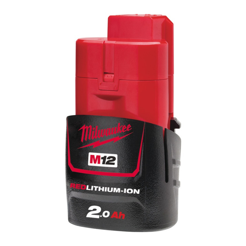 Batterie 12 Volts 2 Ah Red Lithium-Ion - système M12 M12B2 | 4932430064 Milwaukee