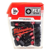 Embouts de vissage pour visseuses à chocs Shockwave Hex 4 mm x 25 mm - 2 pcs Milwaukee 4932430895