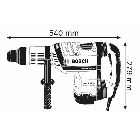 0611265000 Perforateur SDS-max Bosch GBH 8-45 DV Professional outils Bosch Bleu