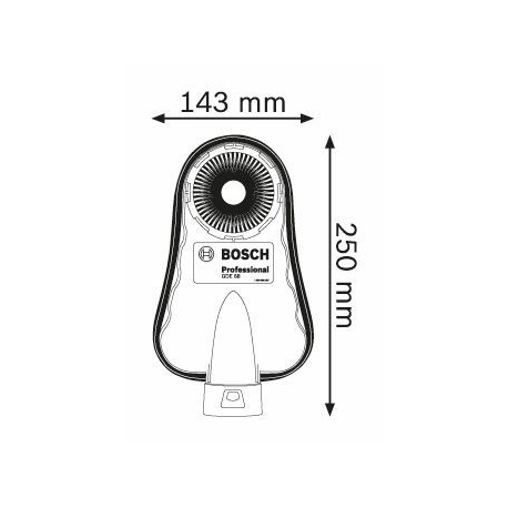 1600A001G7 Accessoires divers Bosch GDE 68 Professional outils Bosch Bleu