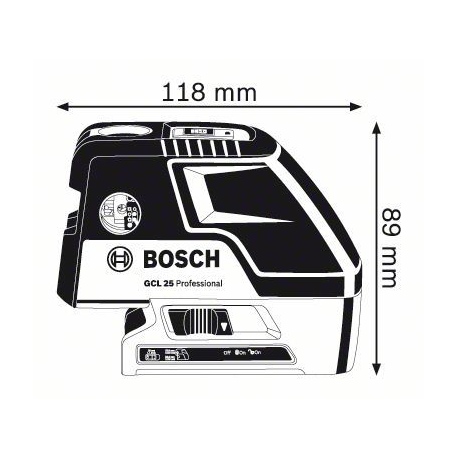 0601066B00 Laser points Bosch GCL 25 Professional outils Bosch Bleu