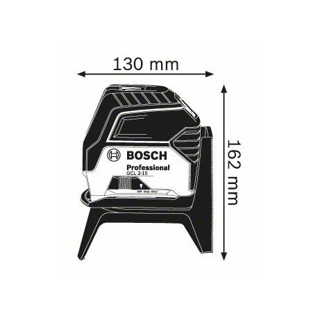 0601066E02 Laser points et lignes Bosch GCL 2-15 Professional outils Bosch Bleu