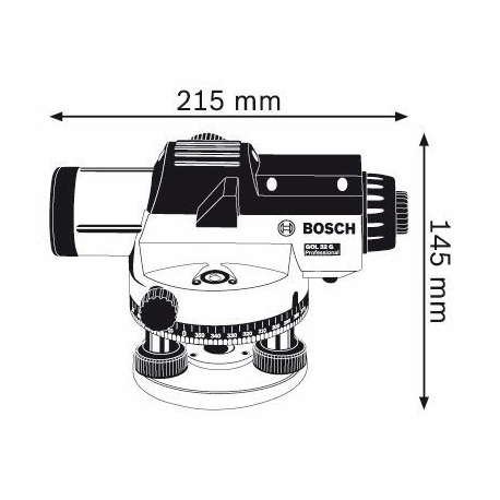 0601068501 Niveau optique Bosch GOL 32 G Professional outils Bosch Bleu