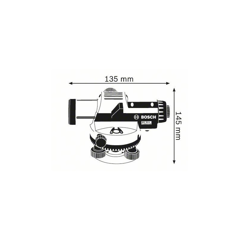 0601068001 Niveau optique Bosch GOL 26 G Professional outils Bosch Bleu