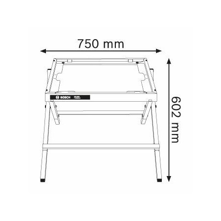 0601B24100 Support de travail Bosch GTA 6000 Professional outils Bosch Bleu