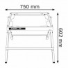 0601B24100 Support de travail Bosch GTA 6000 Professional outils Bosch Bleu