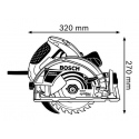 0601668904 Scie circulaire Bosch GKS 65 G Professional outils Bosch Bleu