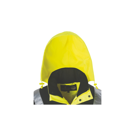 Parka TELEPORT hiviz - jaune et noir - respirante - Coverguard | 7TEPY