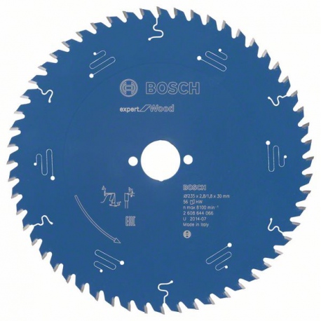 2608644066 Lame de scie circulaire Expert for Wood Accessoire Bosch pro outils