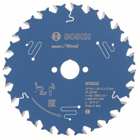 2608644008 Lame de scie circulaire Expert for Wood Accessoire Bosch pro outils