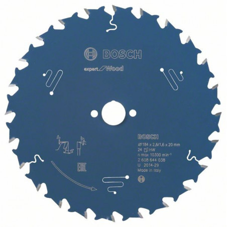 2608644038 Lame de scie circulaire Expert for Wood Accessoire Bosch pro outils