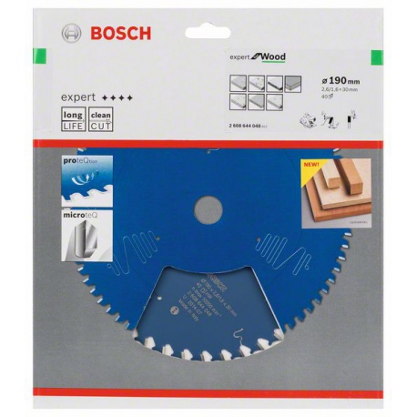 2608644048 Lame de scie circulaire Expert for Wood Accessoire Bosch pro outils