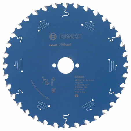 2608644062 Lame de scie circulaire Expert for Wood Accessoire Bosch pro outils