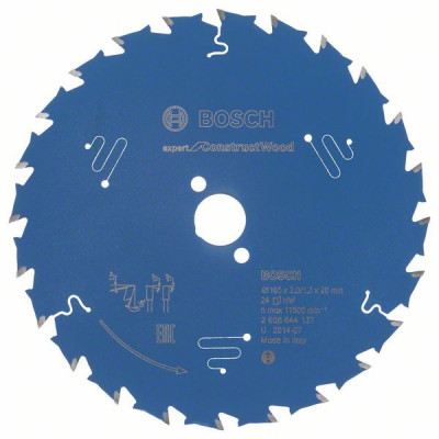 2608644137 Lame de scie circulaire Expert for Construct Wood Accessoire Bosch pro outils