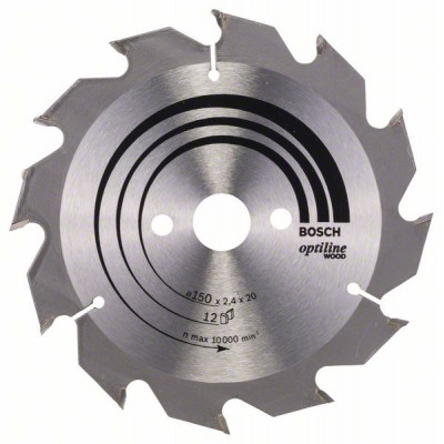 2608641169 Lame de scie circulaire Optiline Wood Accessoire Bosch pro outils