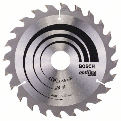 2608640608 Lame de scie circulaire Optiline Wood Accessoire Bosch pro outils